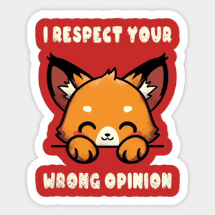 Wrong Opinion Sticker